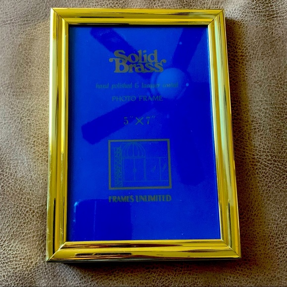 Vintage Brass Frame 5x7 - Picture 2 of 5
